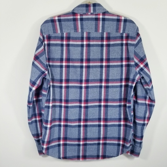 Express Men's Plaid Button Down Longsleeve Shirt - Picture 5 of 7